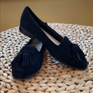 $ALE Anne Klein Darcy Loafer Black Suede Size 8